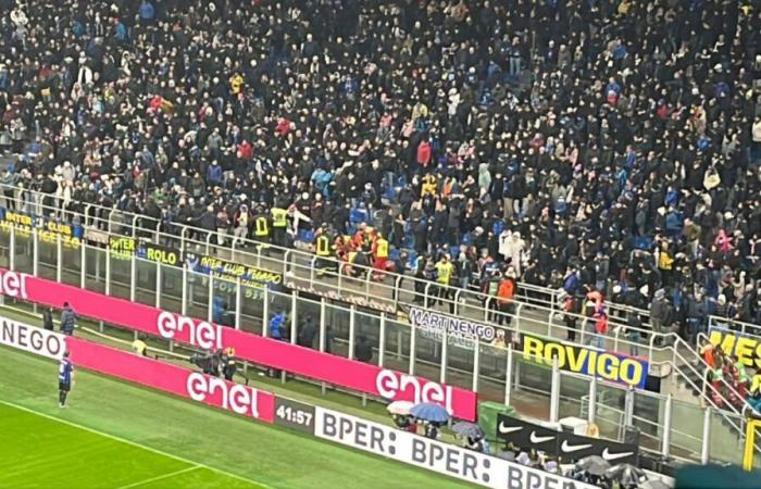 Italian Cup: Inter-Udinese, spectator illness, defibrillator needed