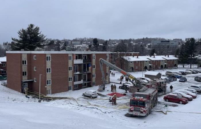 Firefighters were called to Place Genest in Sherbrooke