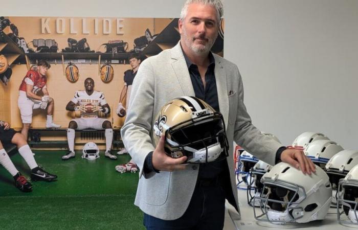 A local football helmet recognized in the United States