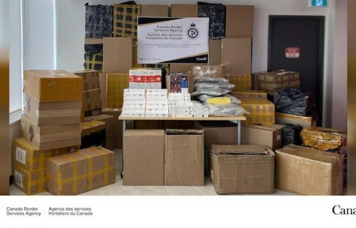 Major seizure of contraband cigarettes in Vancouver