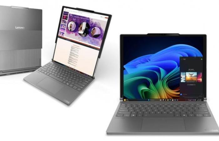 the first laptop with a foldable screen at CES 2025