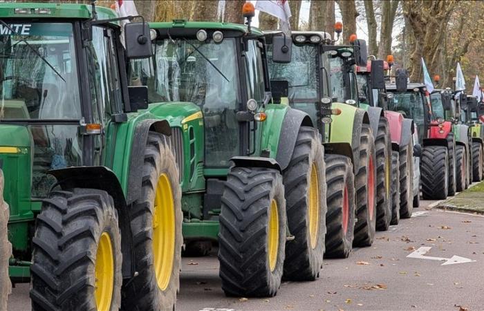 farmers demonstrate in front of the European Parliament in Strasbourg