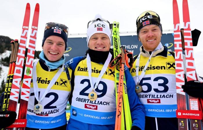 Biathlon | Obertilliach: back in the IBU Cup, Johannes Dale-Skjevdal wins the sprint, Oscar Lombardot climbs into the top 10 | Nordic Mag | No. 1 Biathlon