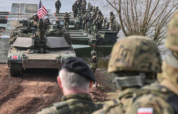 in Poland, the discreet and reassuring presence of American soldiers