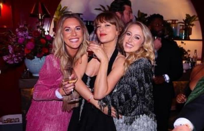 See Taylor Swift party with Travis Kelce and Brittany Mahomes at an “Eras” themed party!