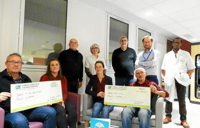 The League Against Cancer and Leukemia Espoir 22 support the hospital biography in Saint-Brieuc