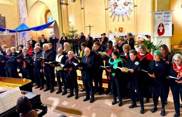 Colomiers. The moving Christmas concert at the village church