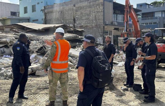 A Frenchman died under a collapsed building