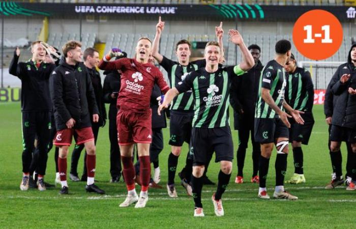 The late equalizer is enough: Cercle Brugge joins the top eight in the Conference League after a draw against Istanbul Basaksehir