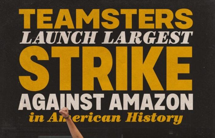 Teamsters Launch Largest Strike Against Amazon in American History