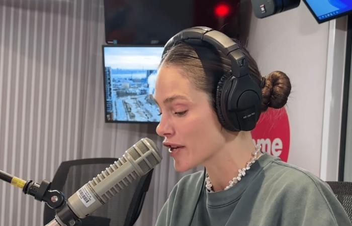 Maripier Morin burst into tears live on the radio on Rythme