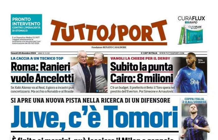 The Front Pages of the newspapers of Friday 20 December 2024 – AlessioPorcu.it