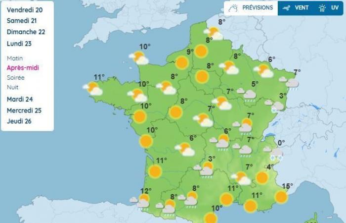 Weather for the weekend and until Christmas: what weather is expected in Occitanie and France