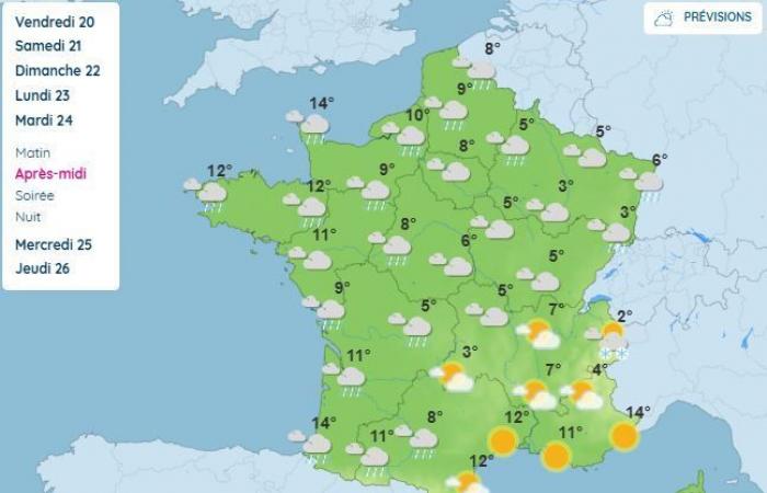 Weather for the weekend and until Christmas: what weather is expected in Occitanie and France