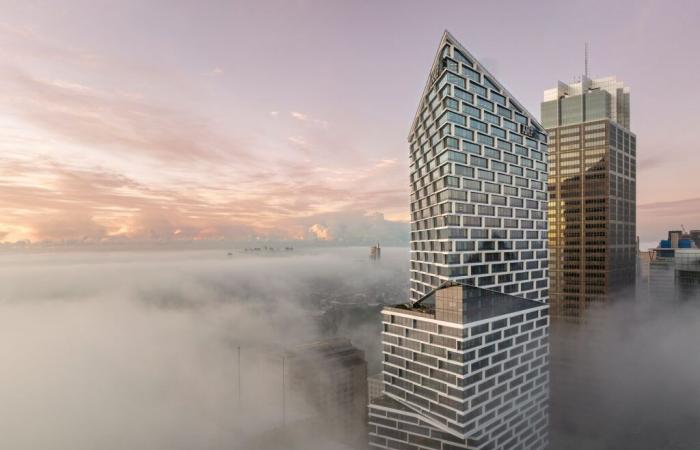 here is the very first recycled skyscraper in the world