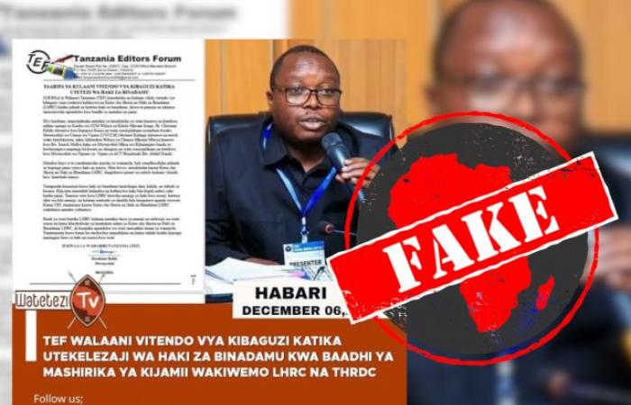 No, the Tanzania Editors Forum did not condemn civil society groups