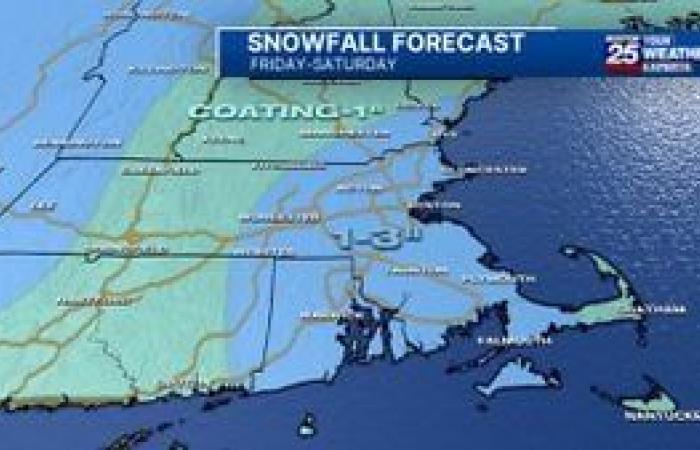 Latest timeline, expected totals map for snow coming to Boston area