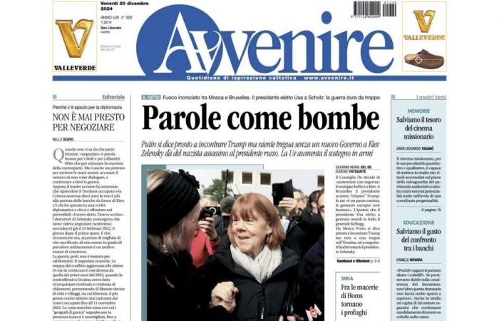 The Front Pages of the newspapers of Friday 20 December 2024 – AlessioPorcu.it