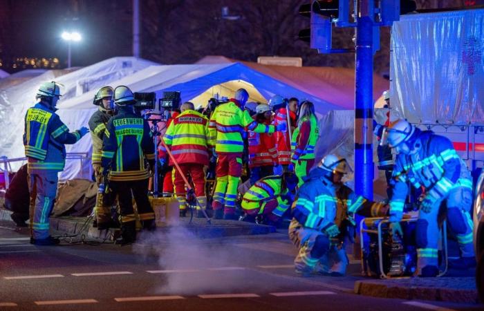 At least two people are dead and sixty injured after a car crashes into a Christmas market in Magdeburg