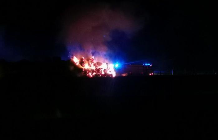 “Wall of idiots”: a fire breaks out on the bales of straw and hay stored at the entrance to Auch