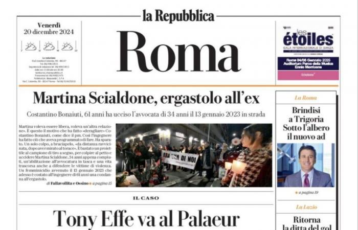 The Front Pages of the newspapers of Friday 20 December 2024 – AlessioPorcu.it