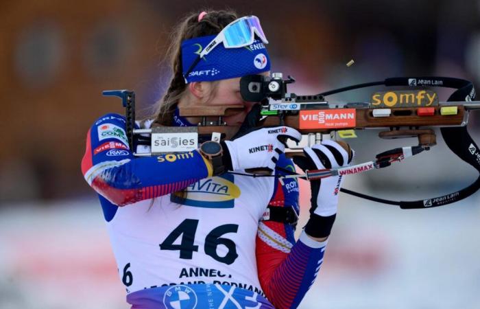 Justine Braisaz-Bouchet wins in the sprint at Grand-Bornand