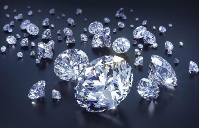 Diamond exports fall by 50% in 2024