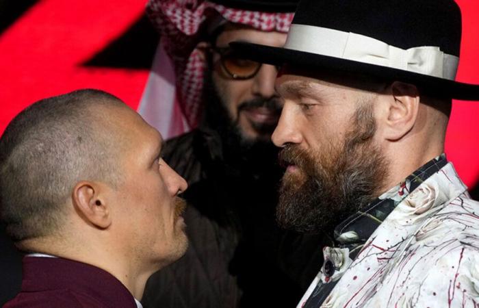 They even had to be separated: Usyk and Fury are nose to nose for 11 minutes for title fight