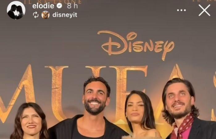 Elodie like Angelina Jolie at the premiere of Mufasa, the look is super chic