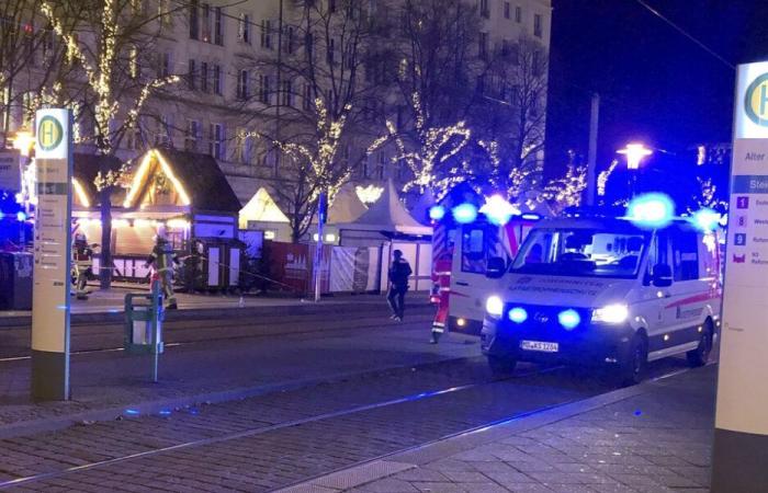 Germany, car hits people at Magdeburg Christmas market