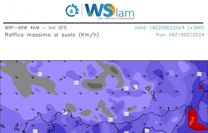 Sicily Weather: Windstorm, intense storms and rain on the way!