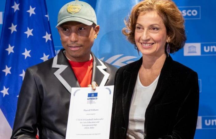 From Notre-Dame to UNESCO, Pharrell Williams on the front line