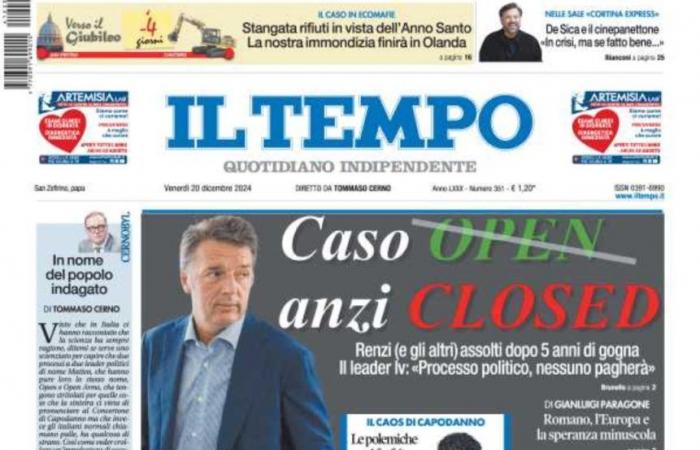 The Front Pages of the newspapers of Friday 20 December 2024 – AlessioPorcu.it