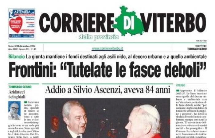 The Front Pages of the newspapers of Friday 20 December 2024 – AlessioPorcu.it