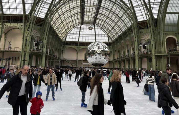 After the Olympic Games, the Grand Palais is now transformed into an XXL ice rink