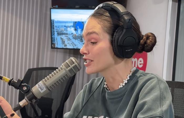 Maripier Morin burst into tears live on the radio on Rythme