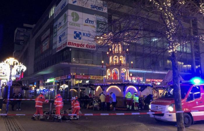 a car rushes into a Christmas market, at least two dead and 60 injured, “an attack” suspected