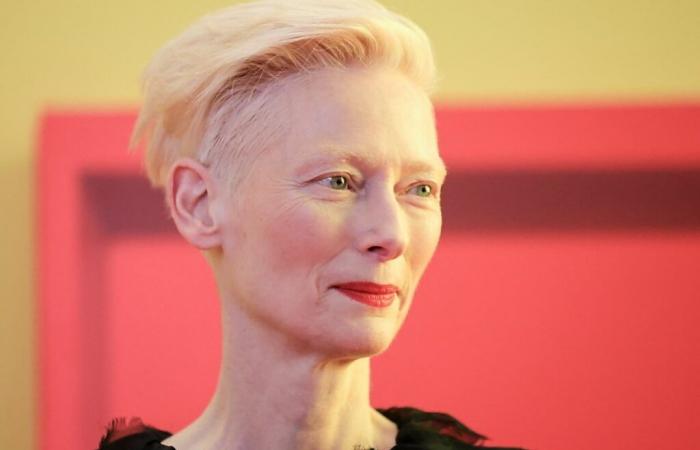 Actress Tilda Swinton, guest of honor at the 75th Berlinale