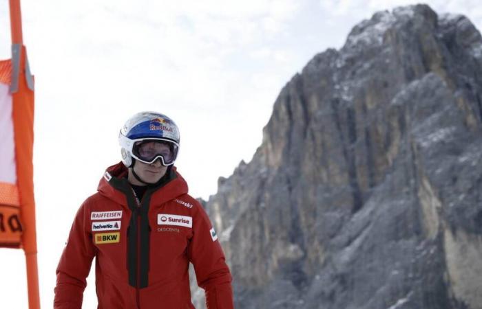 Third place for Marco Odermatt, surprised during the Val Gardena super-G