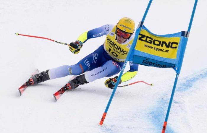 the Italian Casse wins the Val Gardena super-G by 1/100th