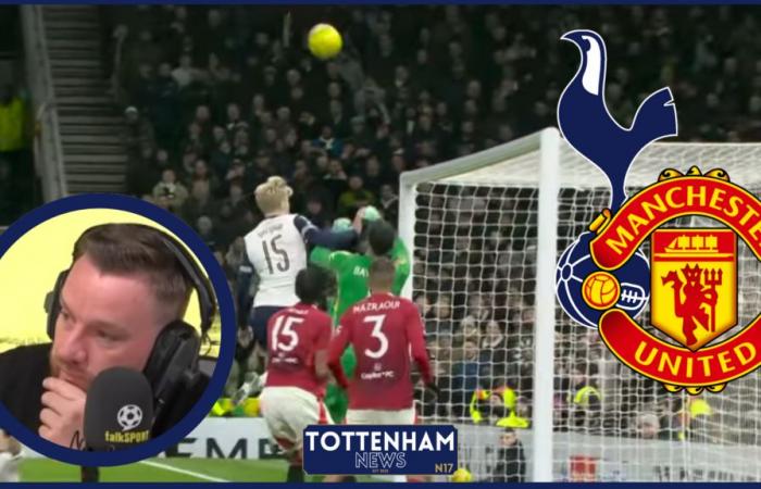 Jamie O’Hara makes admission about controversy in Tottenham win v Man United