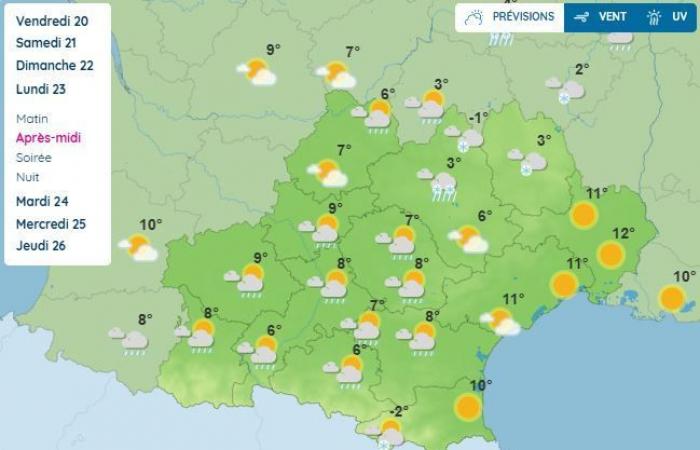 Weather for the weekend and until Christmas: what weather is expected in Occitanie and France