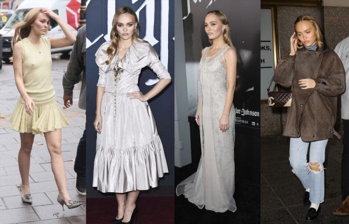 The impeccable fashion marathon of Lily-Rose Depp, the gothic schoolgirl in Chanel