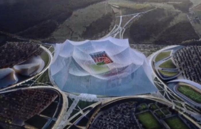 “The future Casablanca stadium was designed to host the World Cup final”, according to the Populous firm