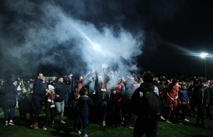 explosion of joy after the historic qualification of Dives-Cabourg