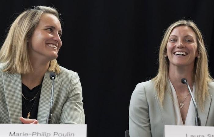 Marie-Philip Poulin and Laura Stacey, accomplices in life and on the ice rink