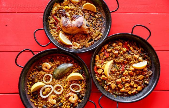 New | Discover paella at the Paella Marisol counter