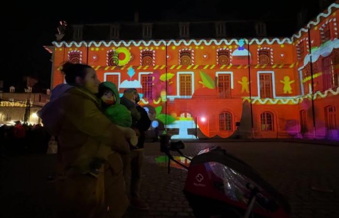 in Dijon, spectators of the “Fééries de Noël” are amazed