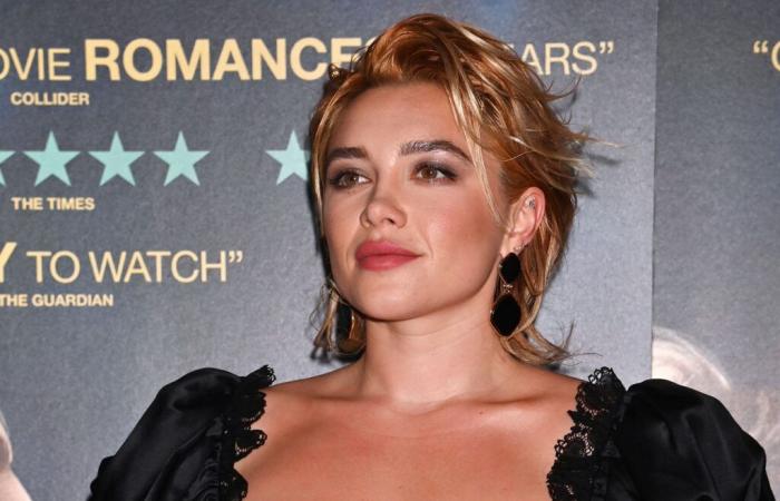 Florence Pugh, divine apparition in London in the absence of her partner Andrew Garfield