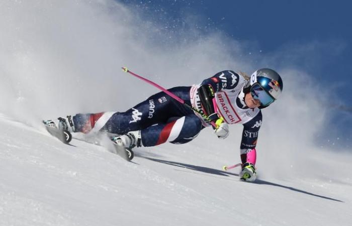 At 40 years old and after five years of absence, Lindsey Vonn finishes 14th in the Super-G in Saint-Moritz